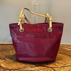 Michael Kors Deep Cranberry Red Tote